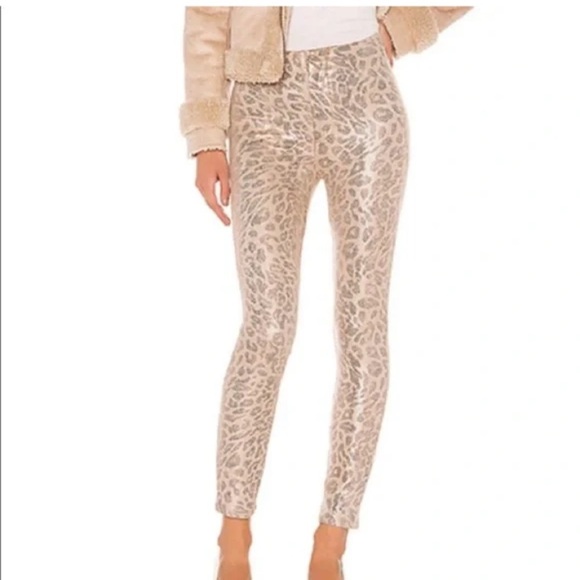 Mother HW seamless Ankle Running with a sweet talker animal print pants, 24 - Picture 1 of 8